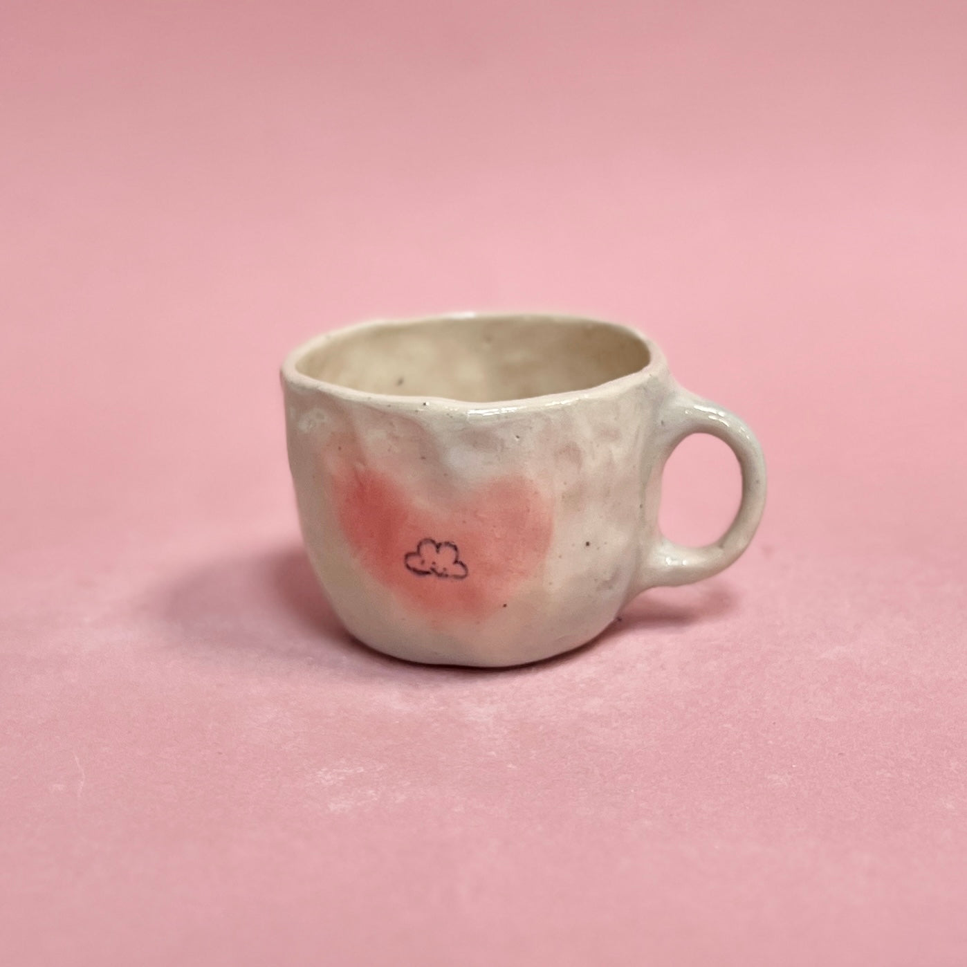 Cloud Hearts Airbrush Mug