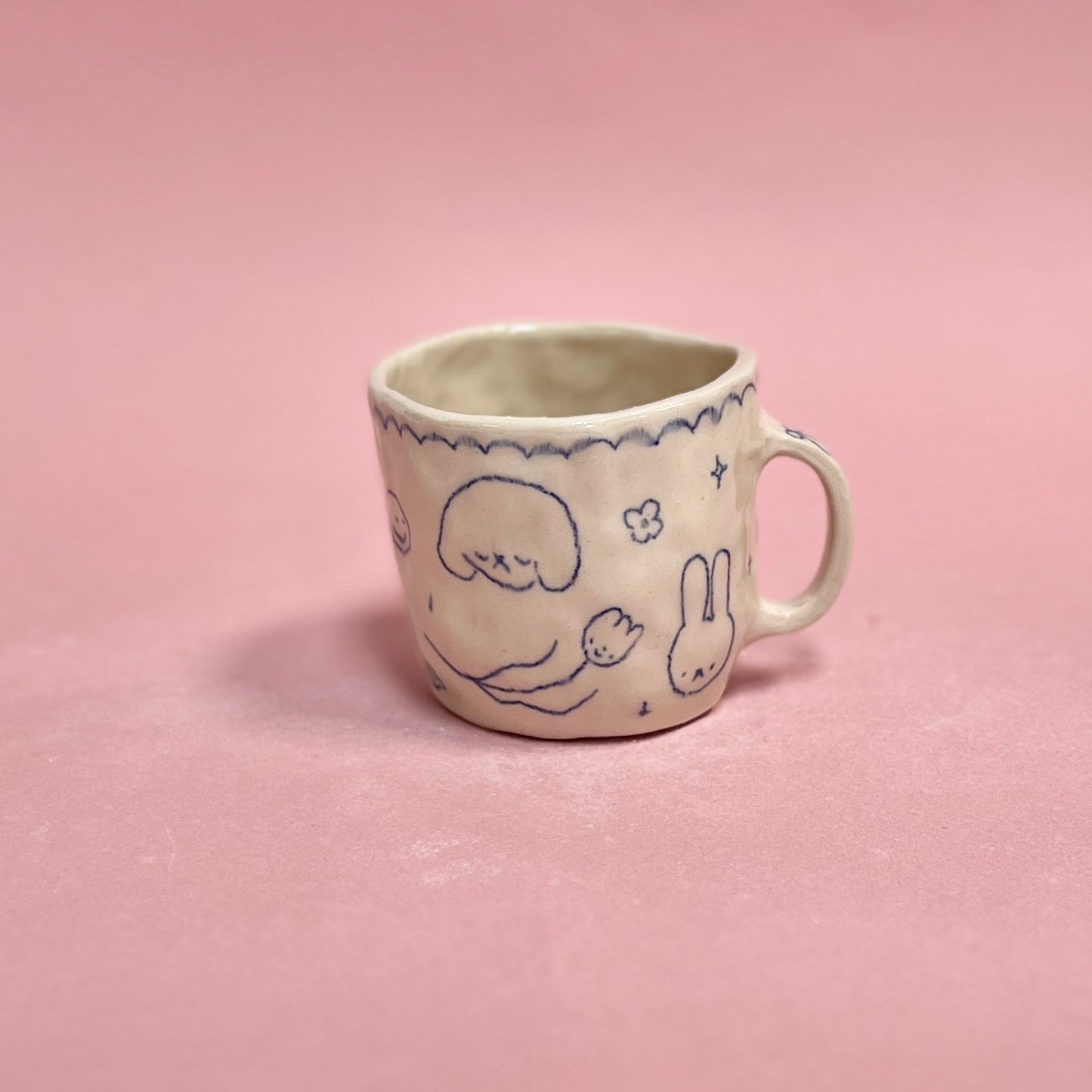 Traditional Scribble Pinch Mug