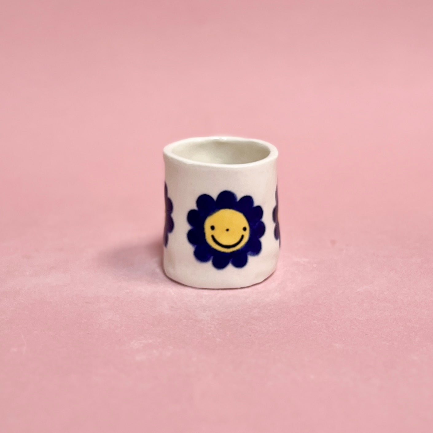 Happy Flower Porcelain Mini Mug