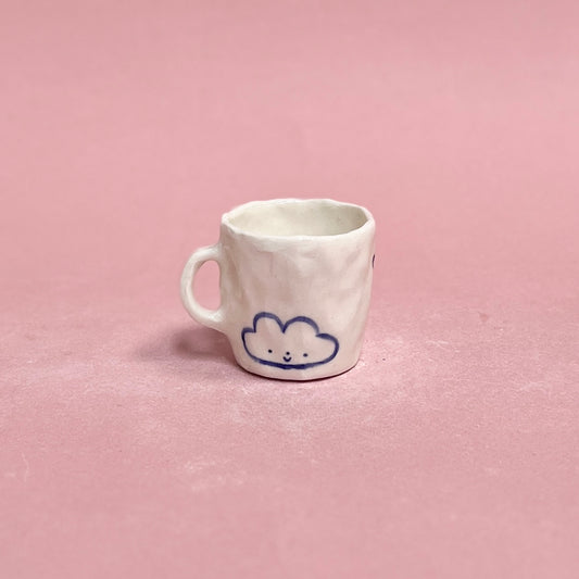 "Clouds Forever" Porcelain Mini Mug (SAMPLE)