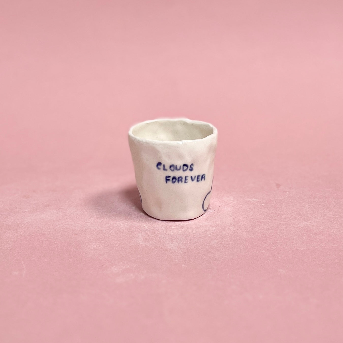 "Clouds Forever" Porcelain Mini Mug (SAMPLE)