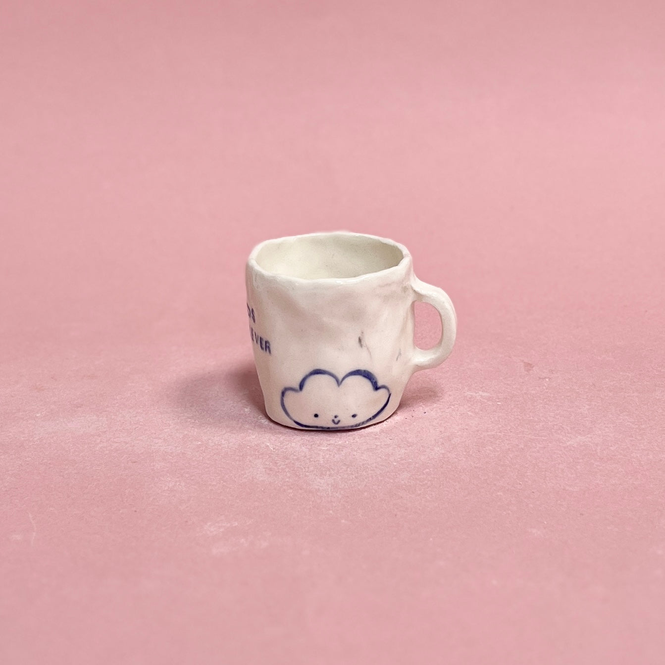 "Clouds Forever" Porcelain Mini Mug (SAMPLE)