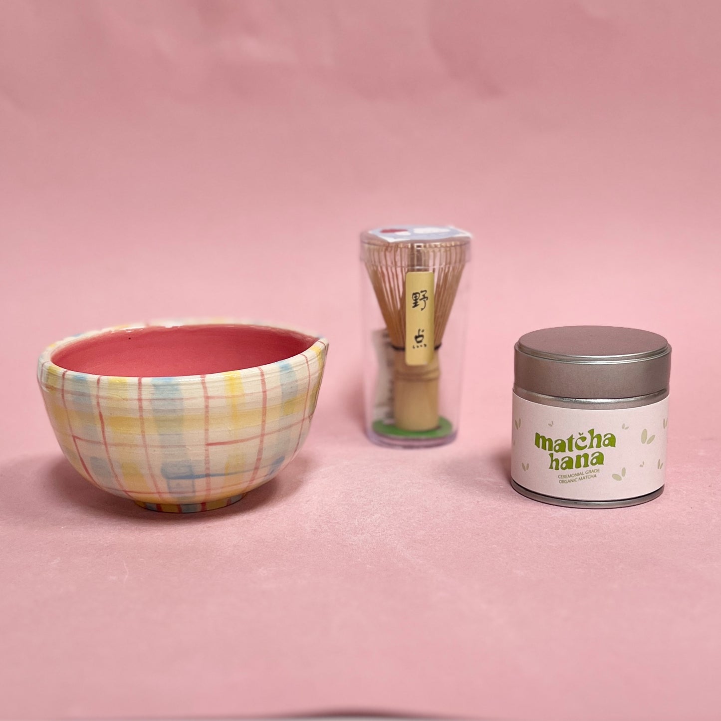 May Gingham Matcha Bowl
