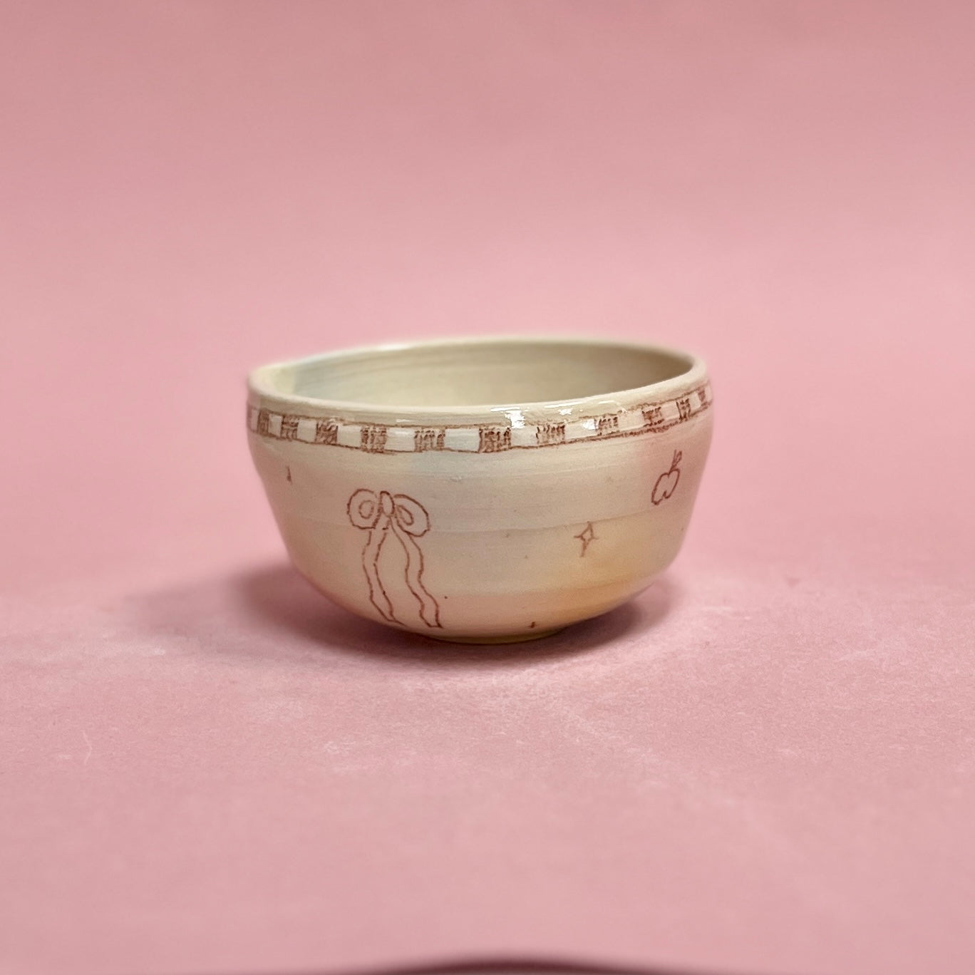 Bubblegum Checkerboard Matcha Bowl