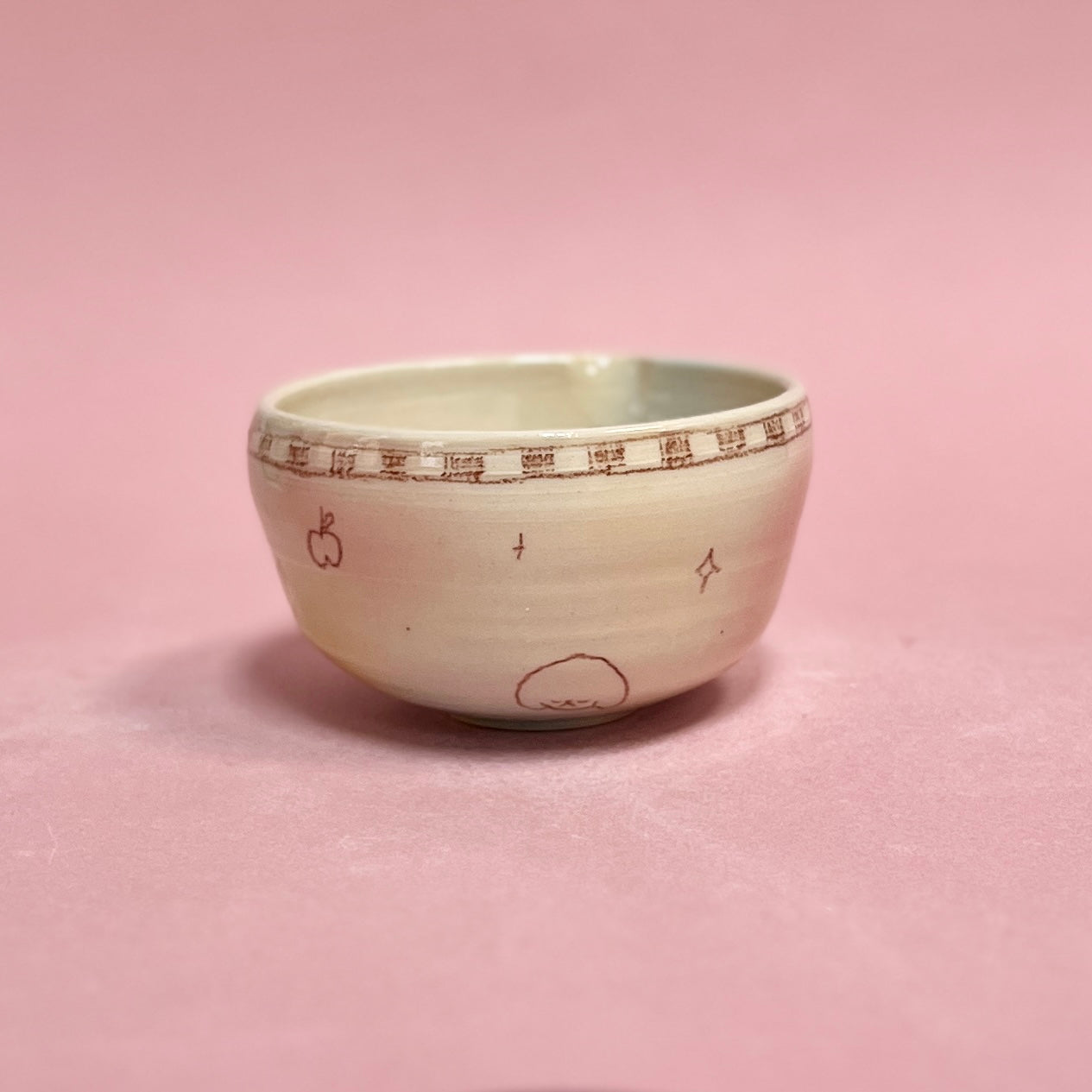 Bubblegum Checkerboard Matcha Bowl
