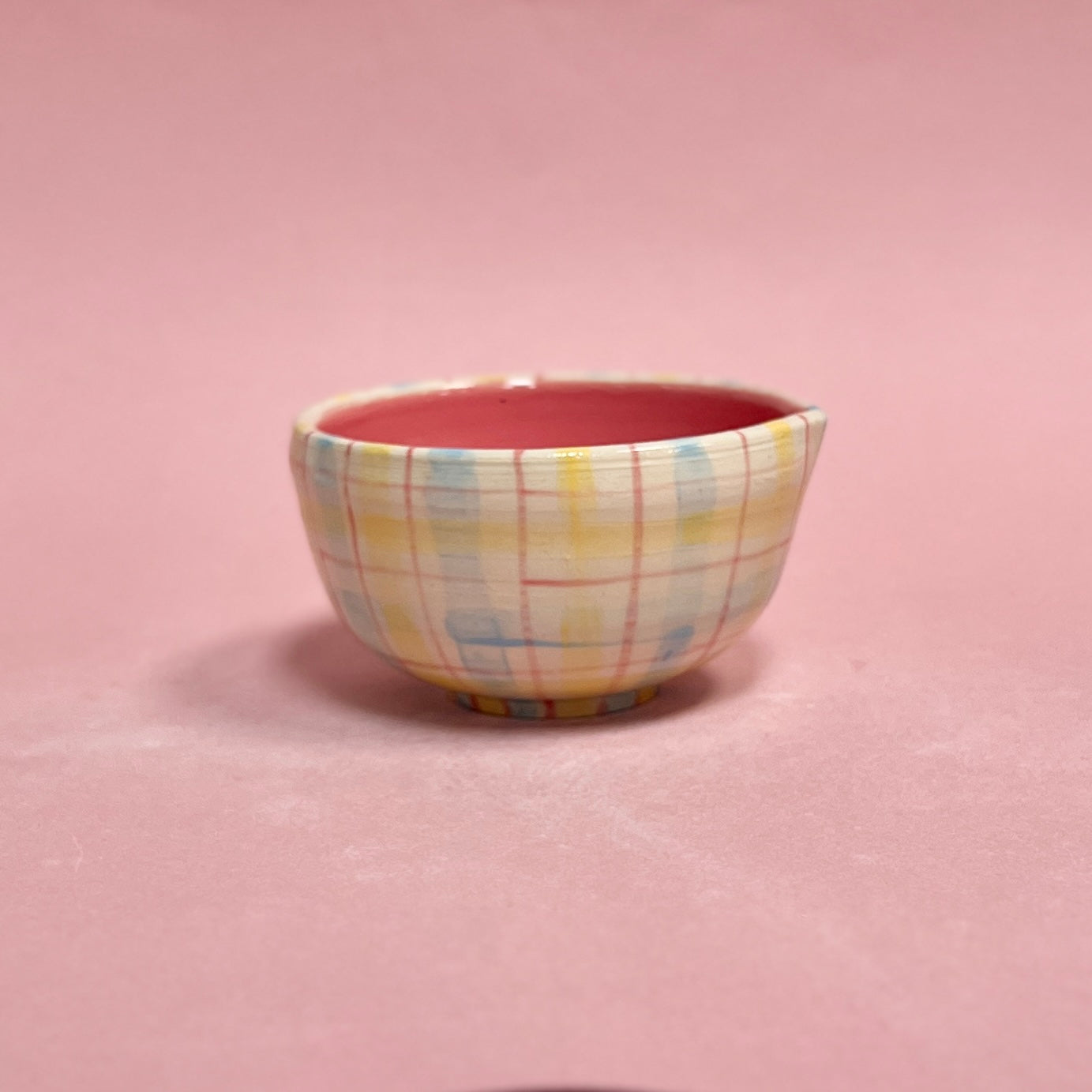 May Gingham Matcha Bowl