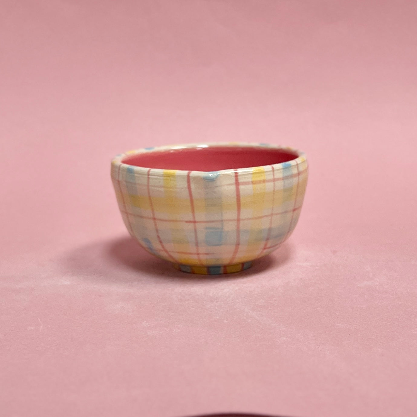 May Gingham Matcha Bowl