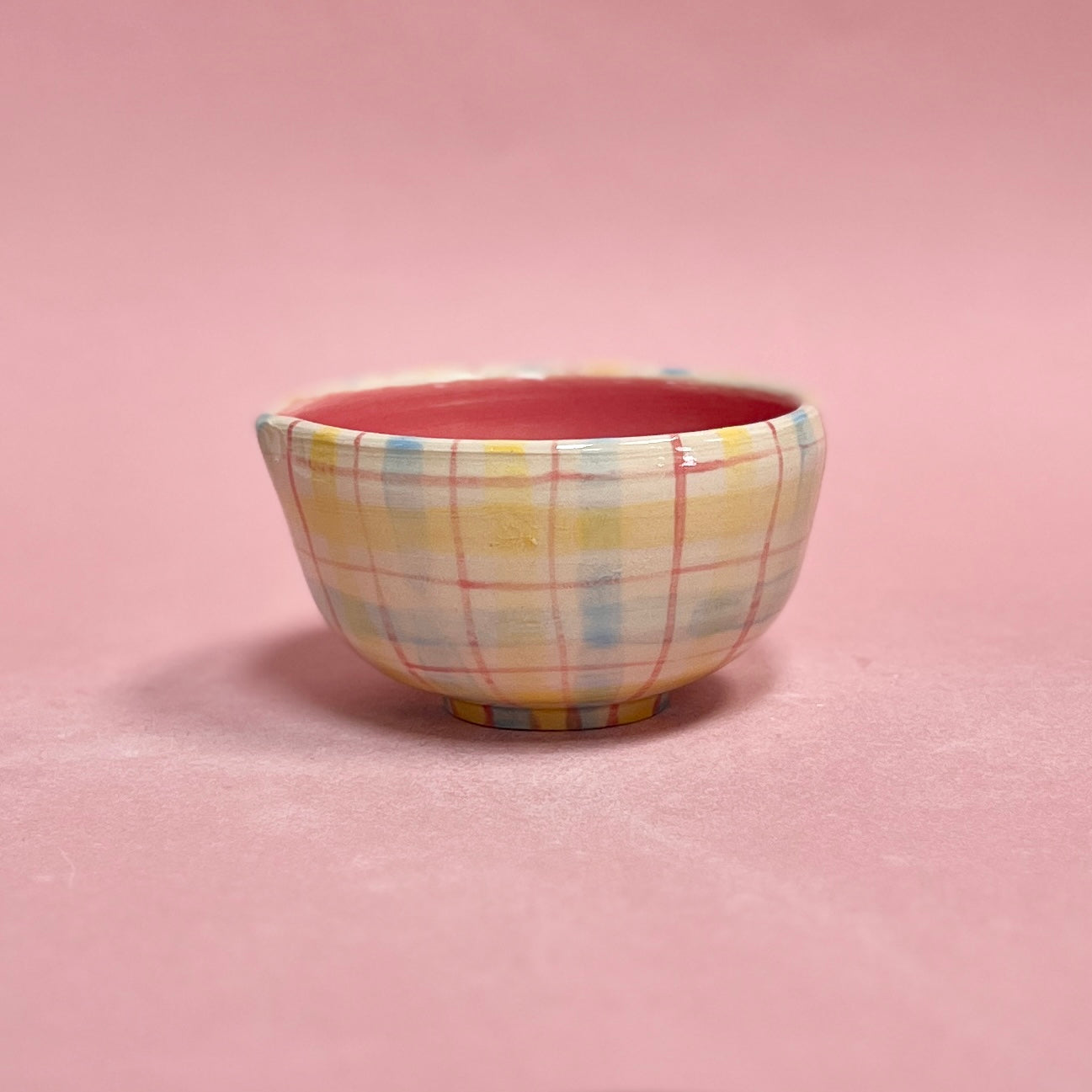 May Gingham Matcha Bowl