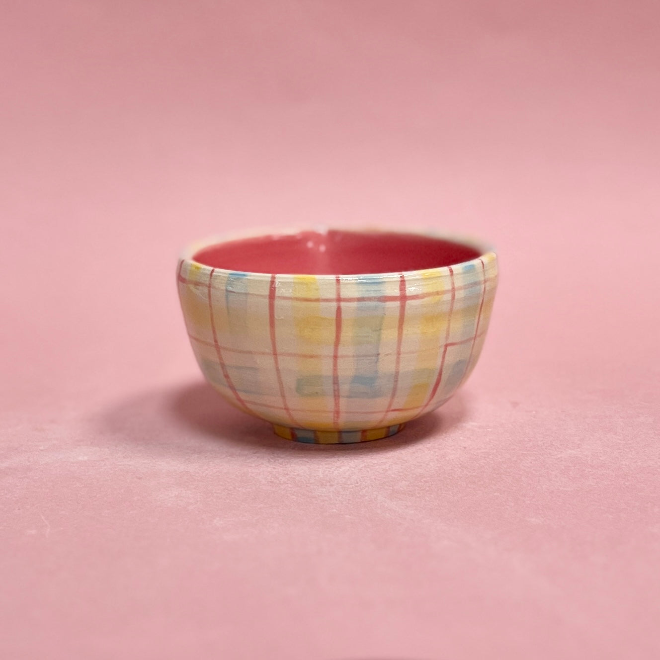 May Gingham Matcha Bowl