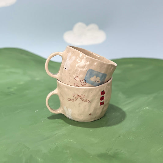 Patchwork Speckle Mugs