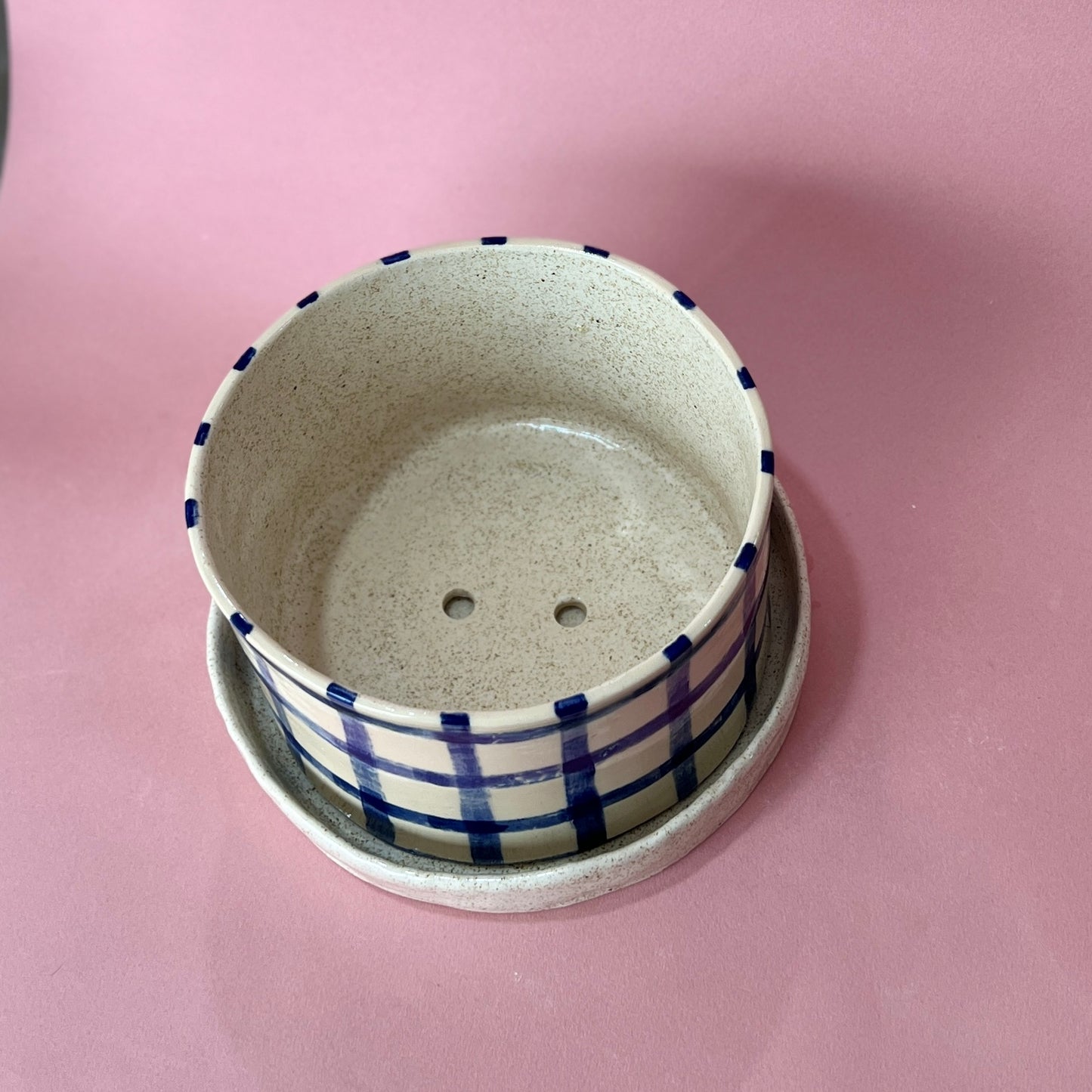 Big Gingham Planter