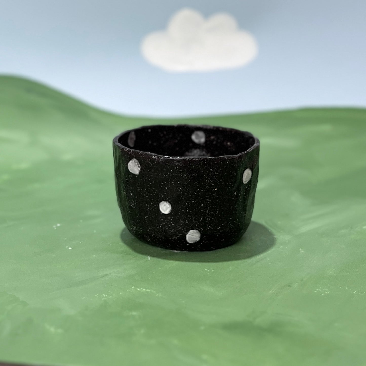 Black Spotty Mug