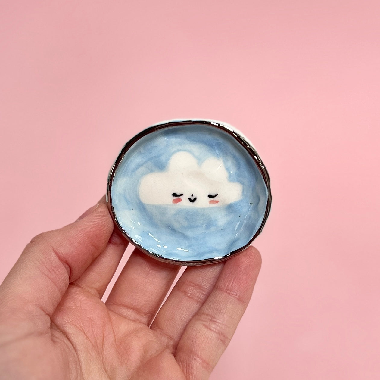Baby Blue Cloud Trinket Dish