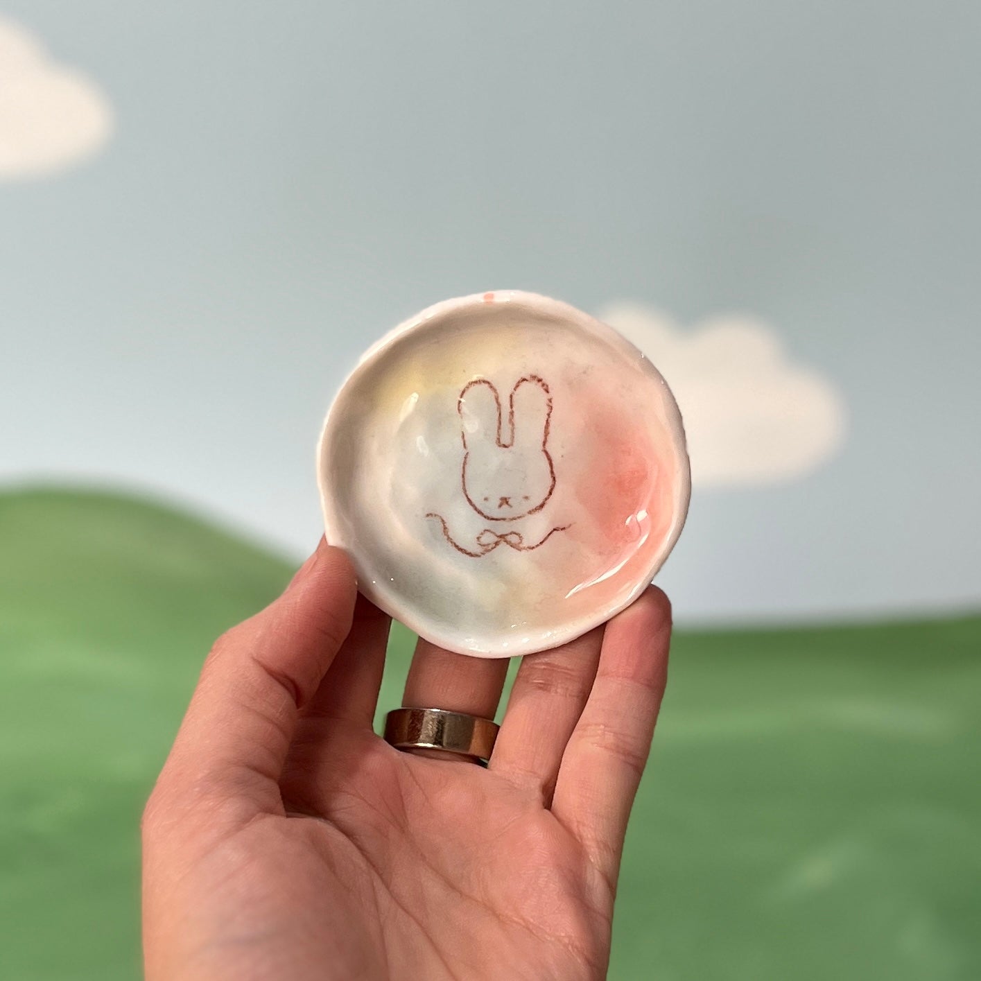 Bunny Bubblegum Trinket Dish