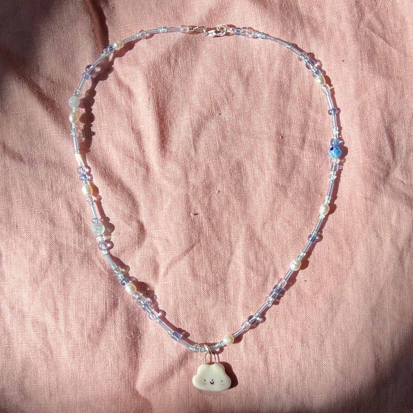 Cloud Necklace 2 - feeling blue?
