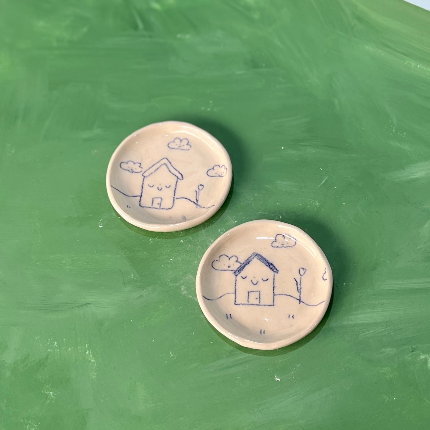 Home Sweet Home Scribble Trinket Dishes