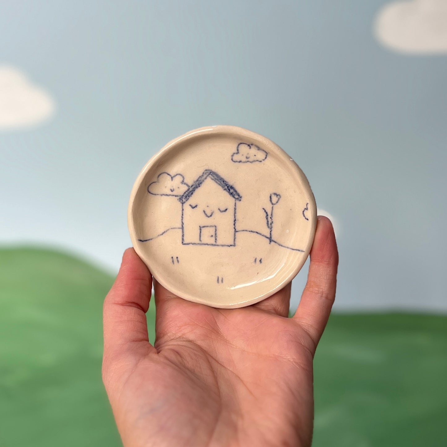 Home Sweet Home Scribble Trinket Dishes