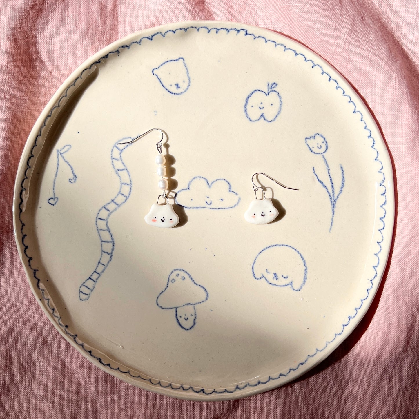 Mismatched Cloud Earrings