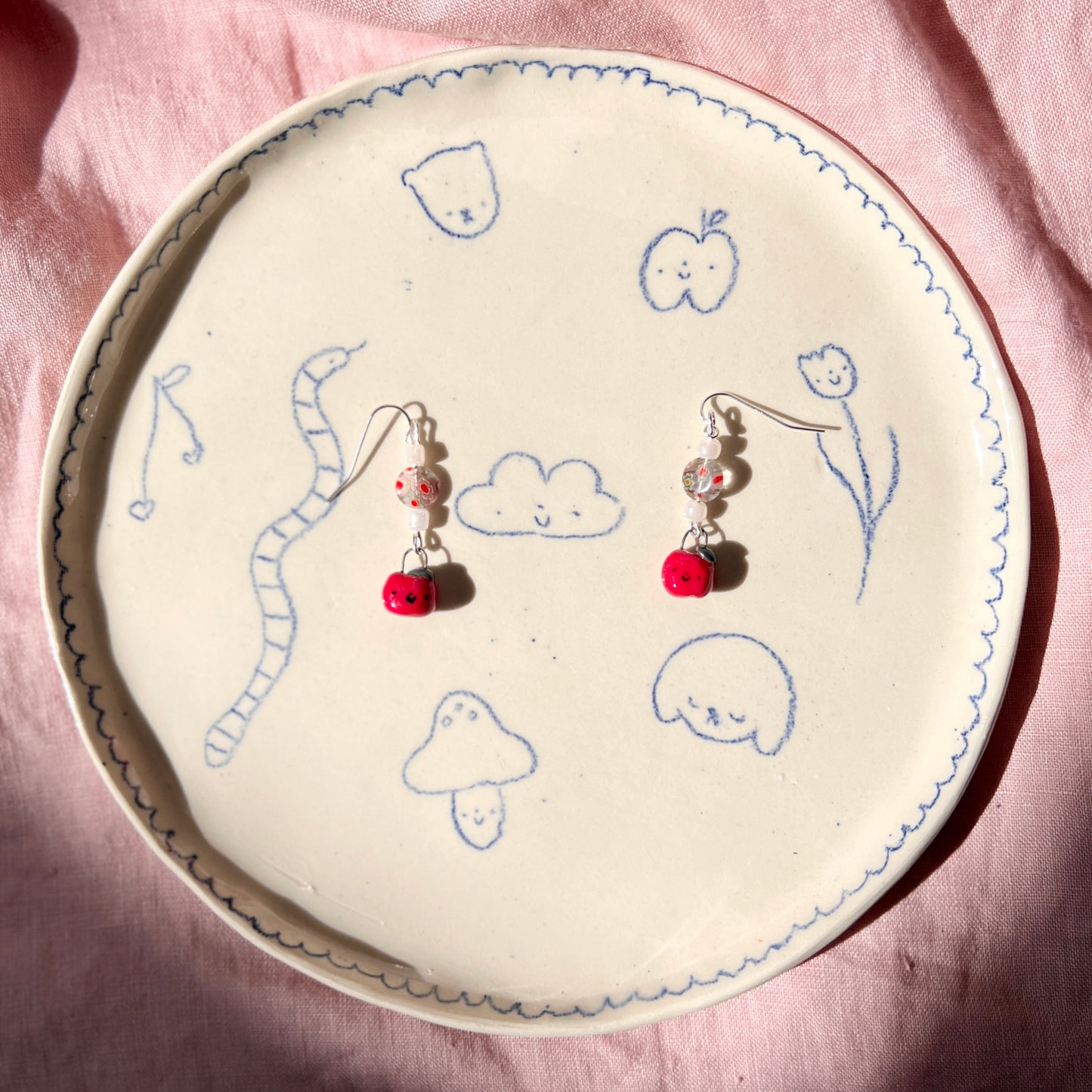 Apple Millefiore Earrings