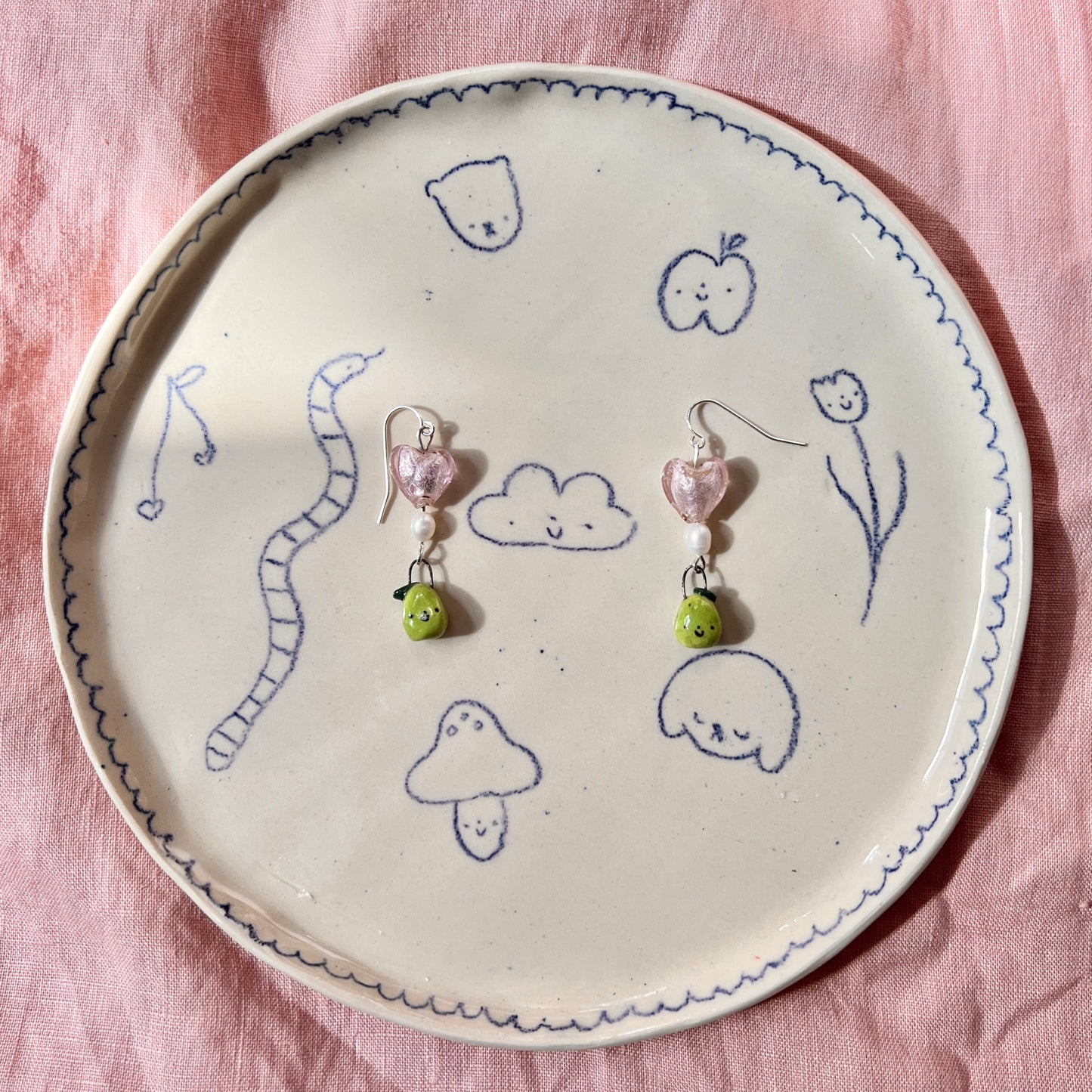 Tiny Pear Earrings