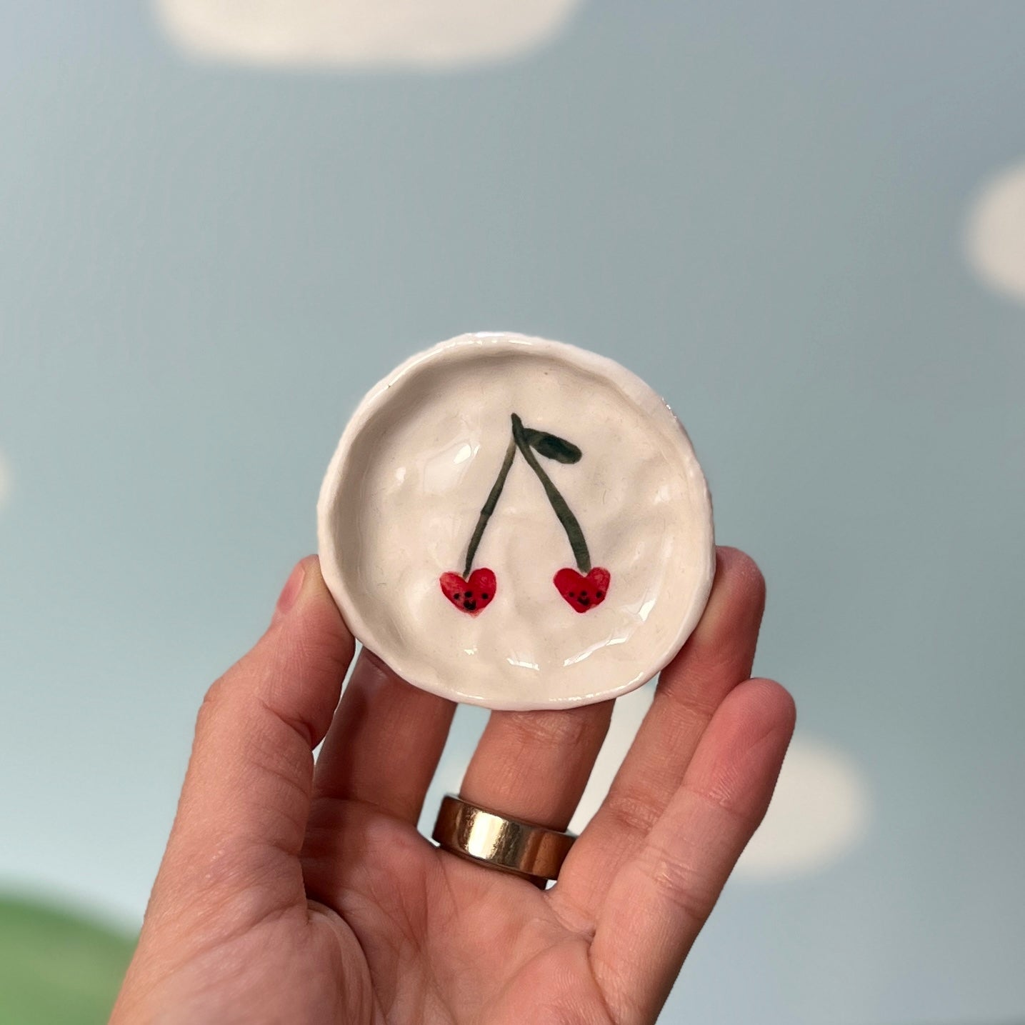 Cherry Trinket Dishes