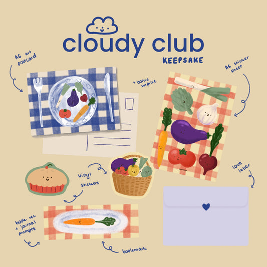Cloudy Club: Keepsake 🌱 a monthly snail mail club