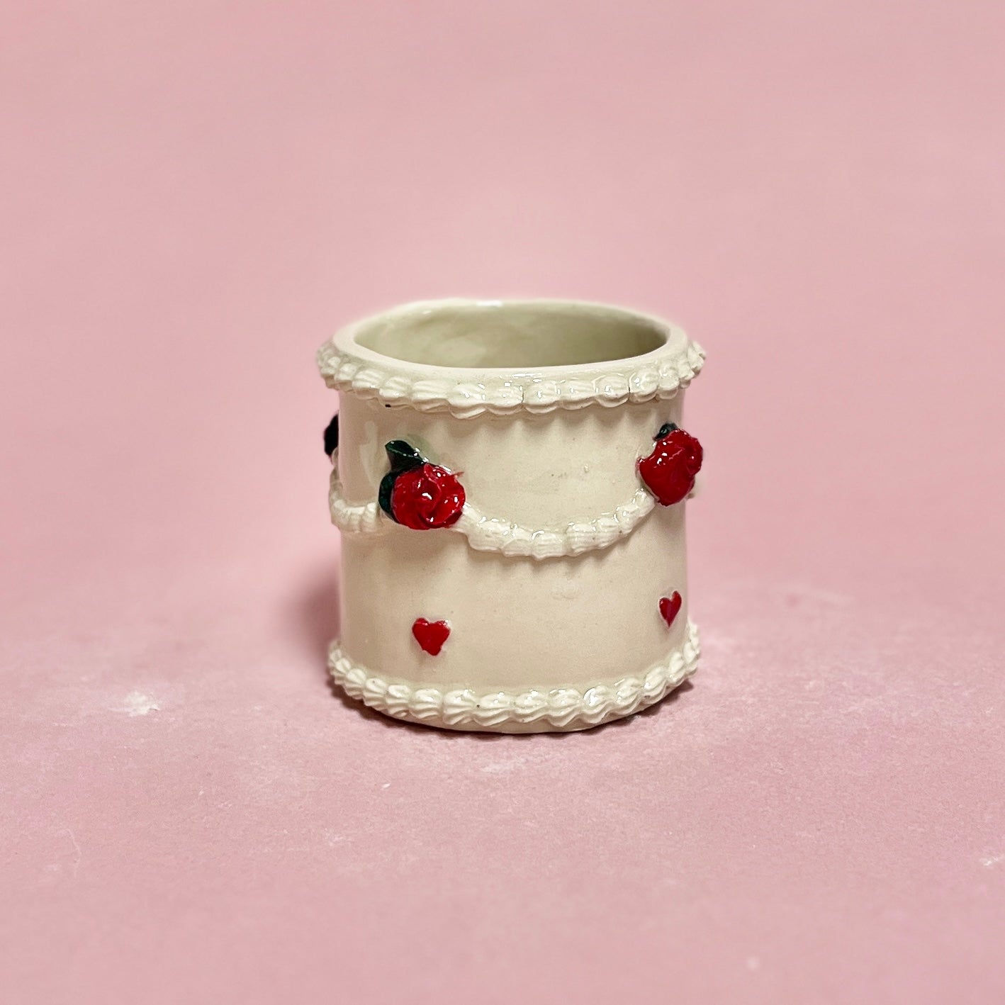 Red Roses Icing Mug