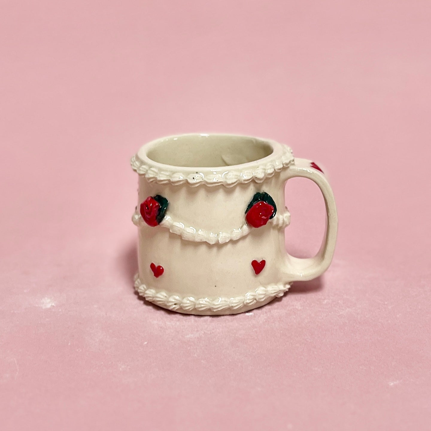 Red Roses Icing Mug