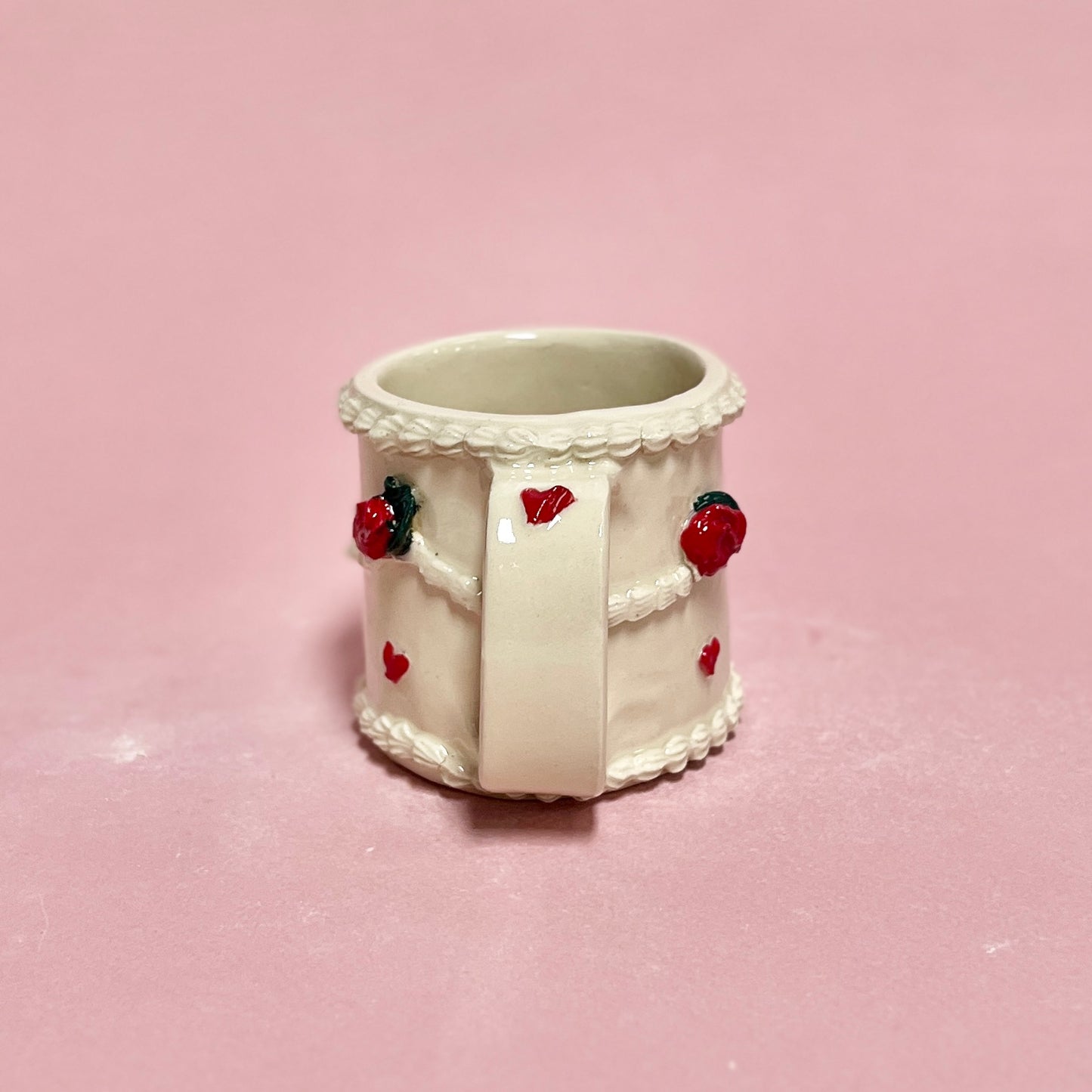 Red Roses Icing Mug