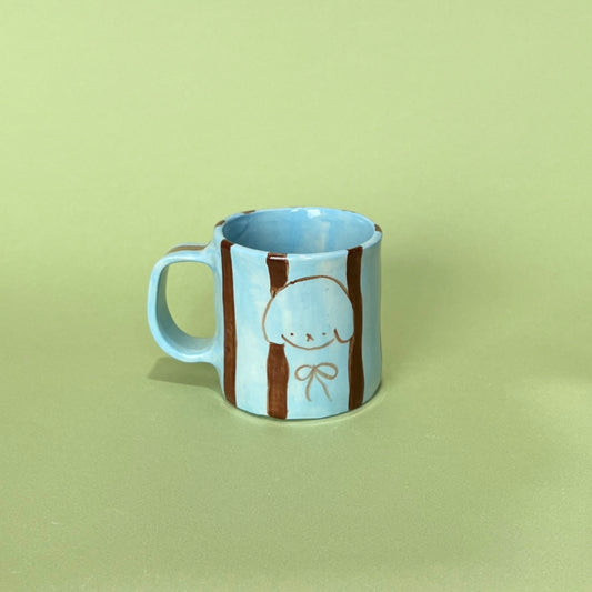 Brown and Blue Puppy Mug