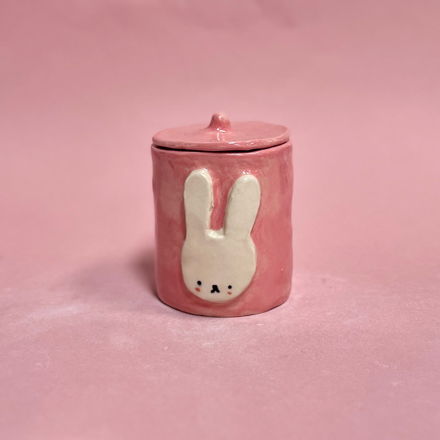 Pink Bunny Jar