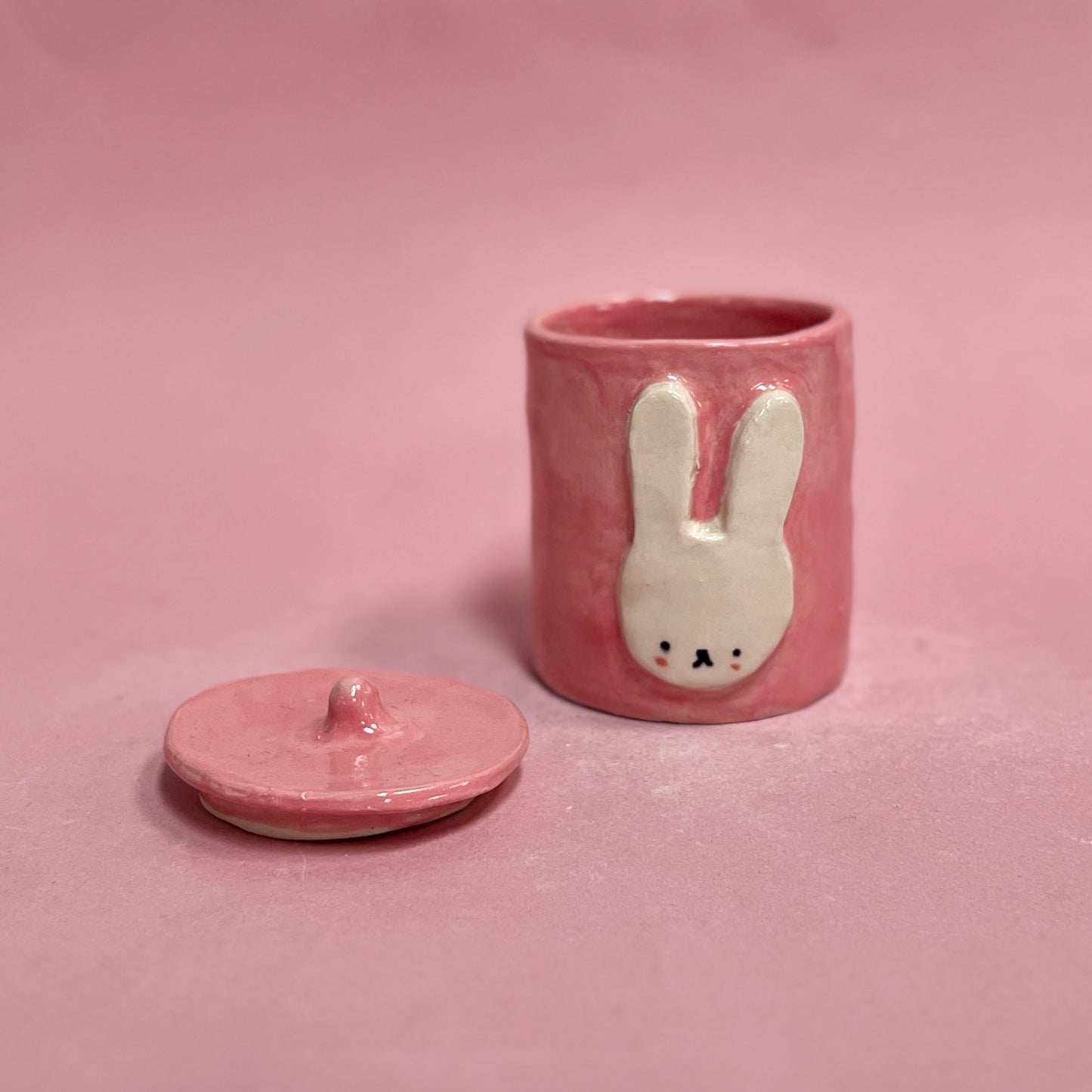 Pink Bunny Jar