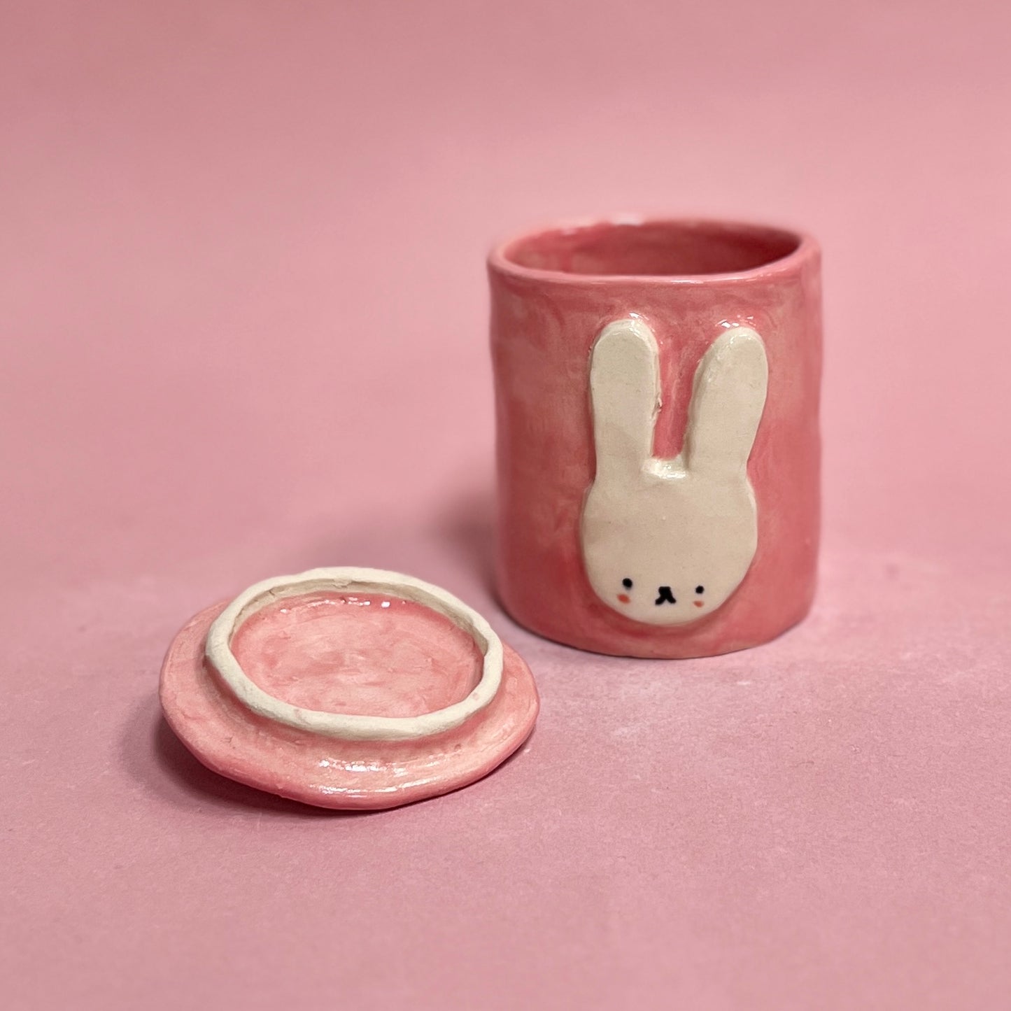 Pink Bunny Jar