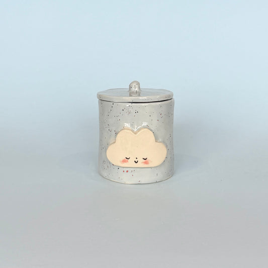 Cloudy Sky Speckle Vase