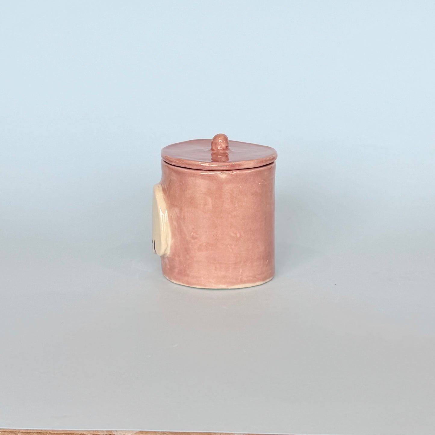 Dusty Rose Puppy Jar