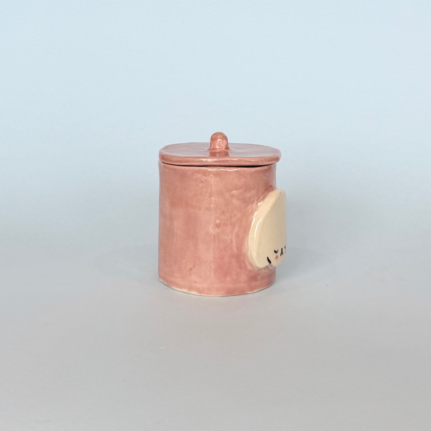 Dusty Rose Puppy Jar
