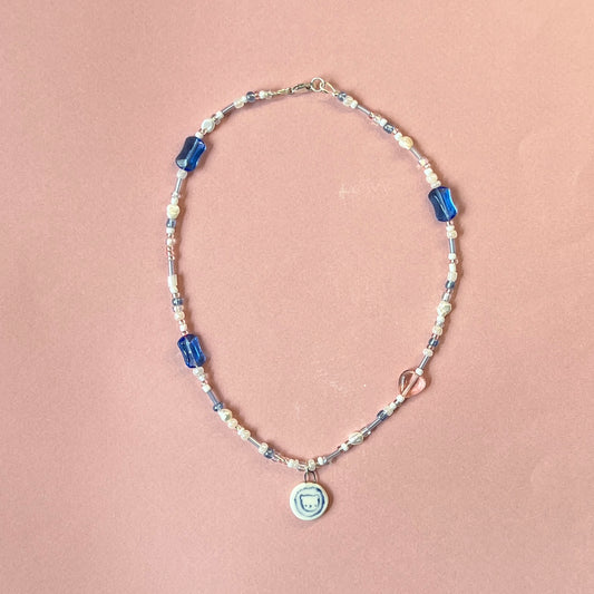 Blue Bear Necklace