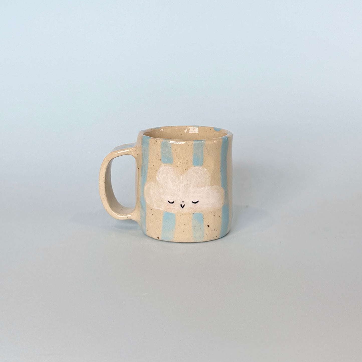 Blue Stripe Cloudy Mug
