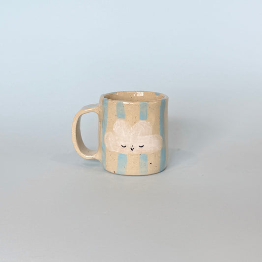 Blue Stripe Cloudy Mug