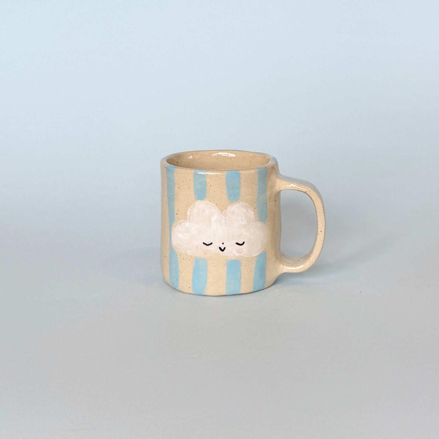 Blue Stripe Cloudy Mug