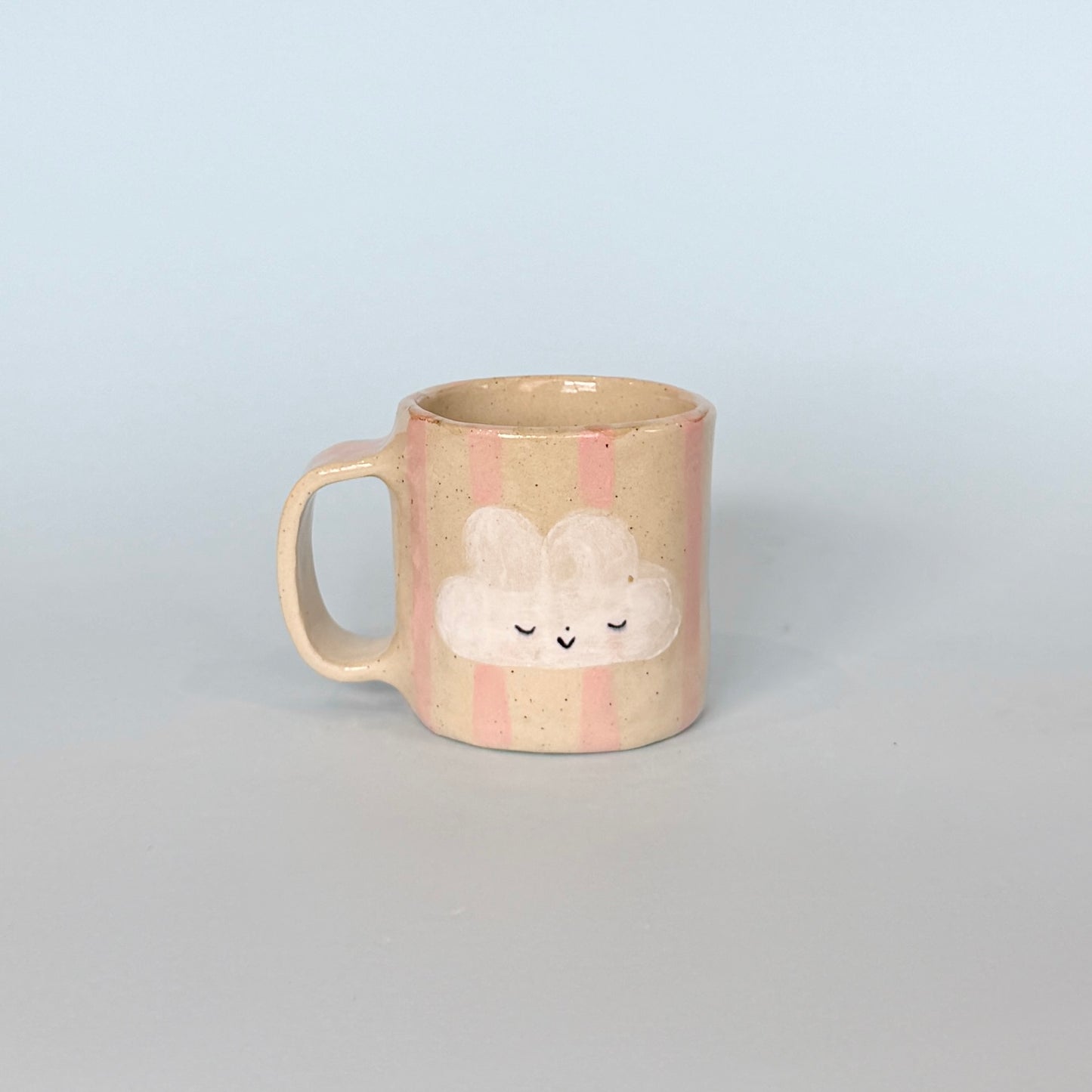 Pink Stripe Cloudy Mug