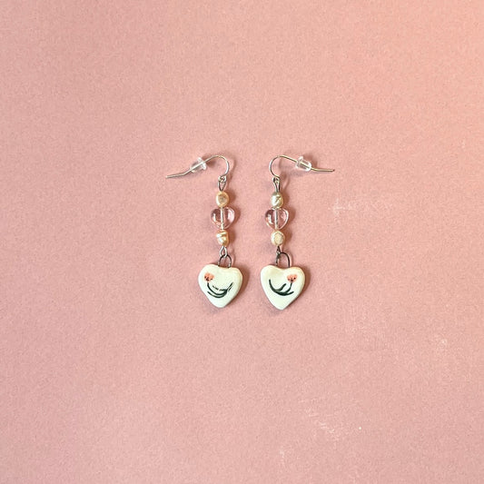 Tulip Heart Earrings