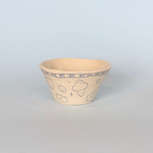 Checkerboard Scribble Bowl