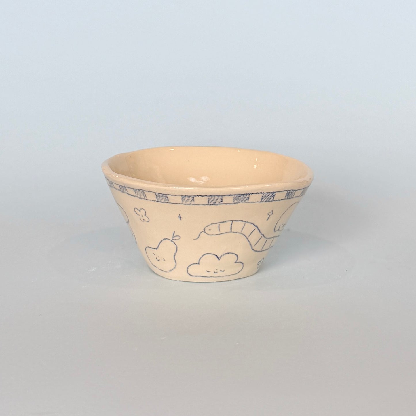 Checkerboard Scribble Bowl
