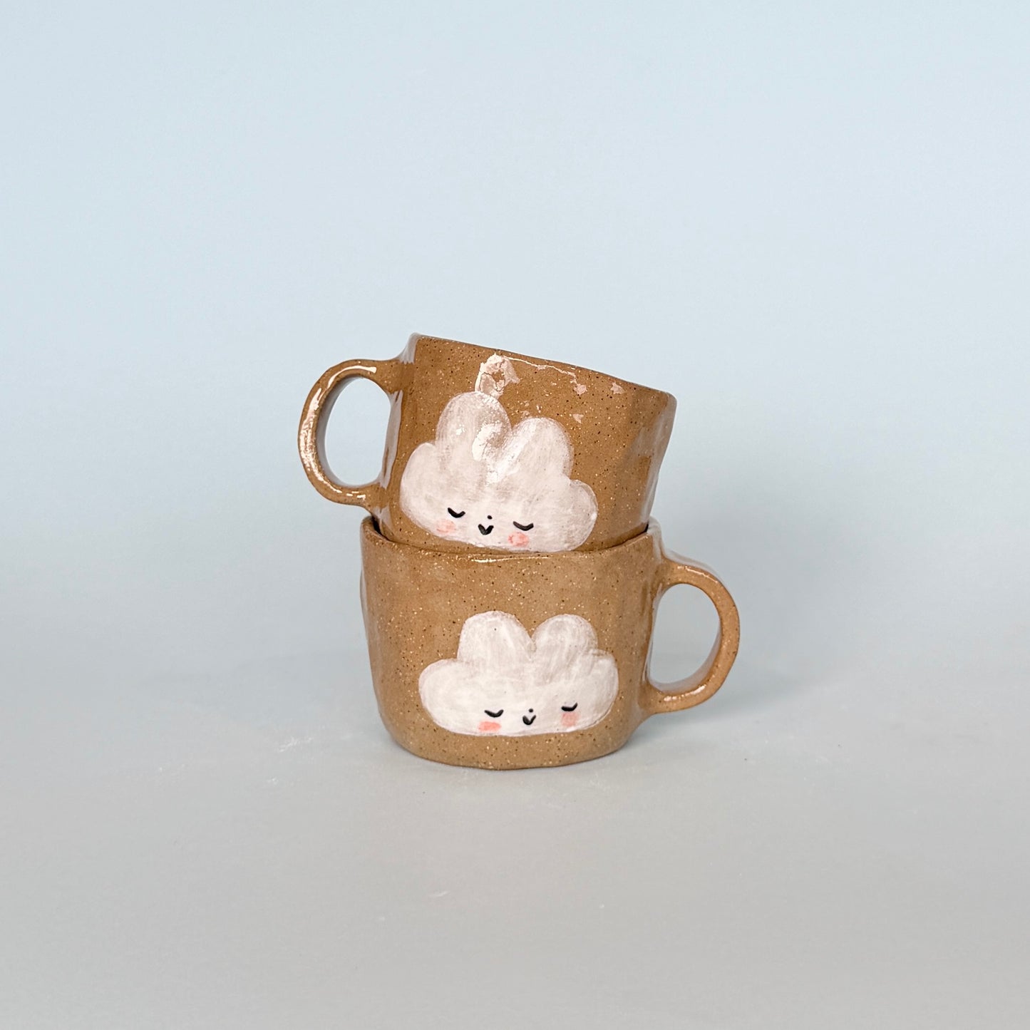 Brown Speckle Cloud Small Mugs