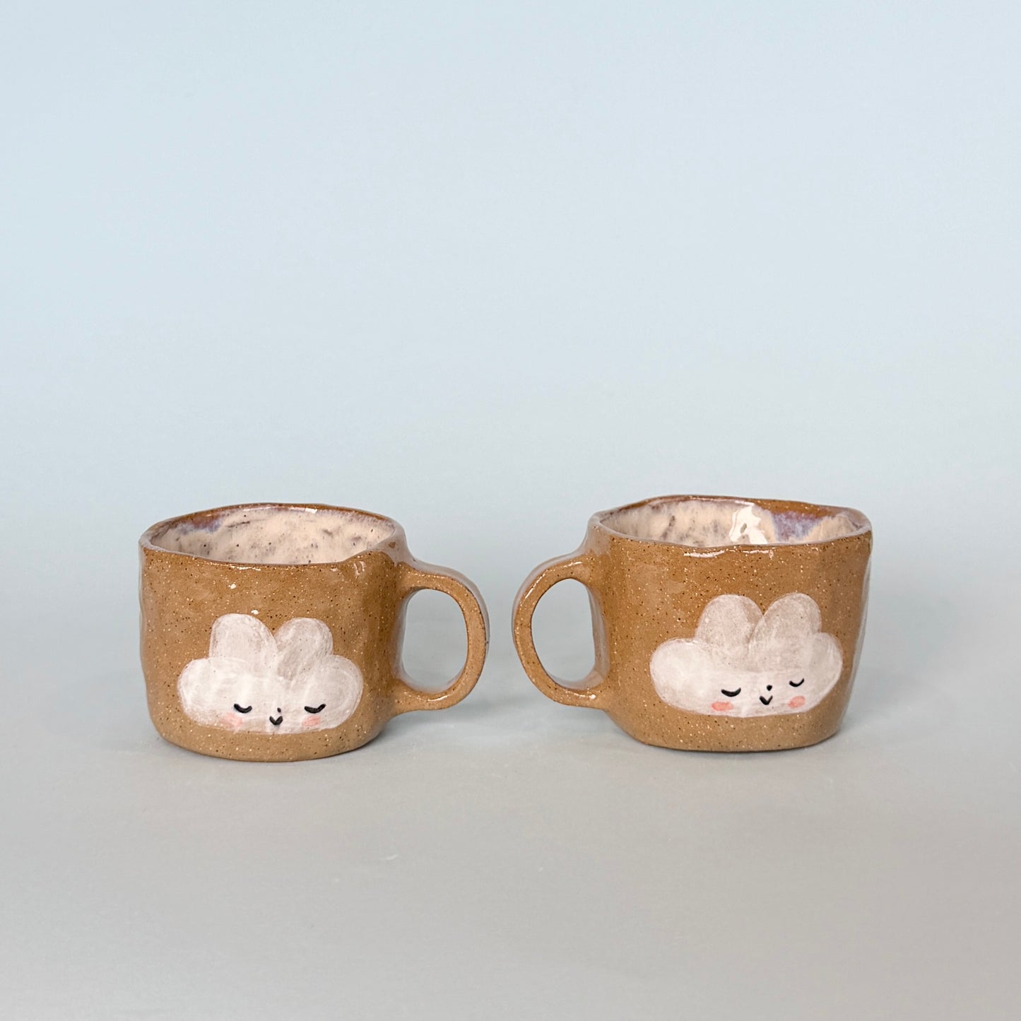 Brown Speckle Cloud Small Mugs