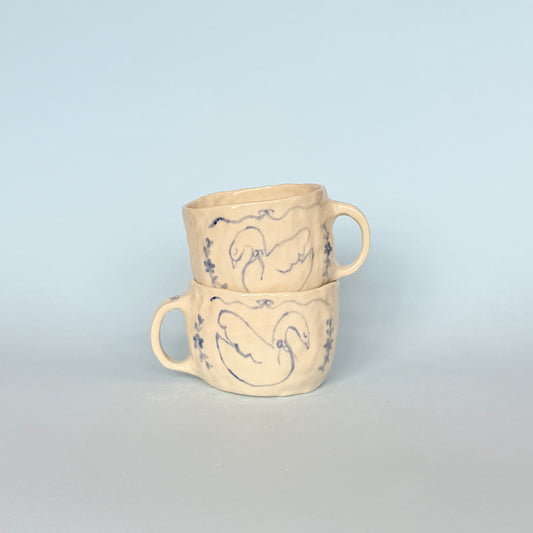 Swans in Love Mugs