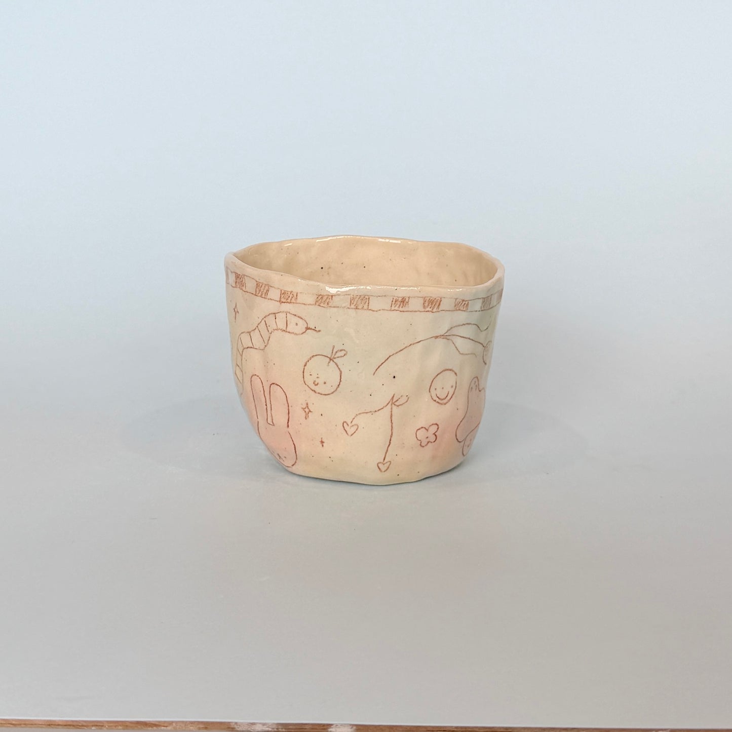 Bubblegum Brown Scribble Mug