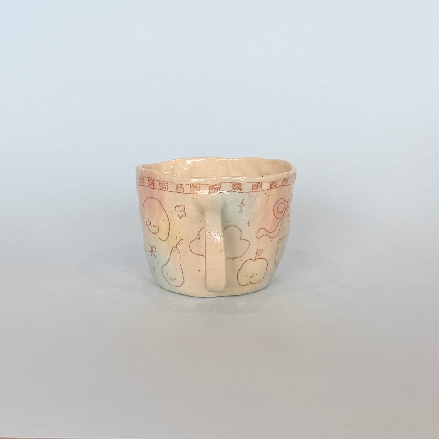 Bubblegum Brown Scribble Mug