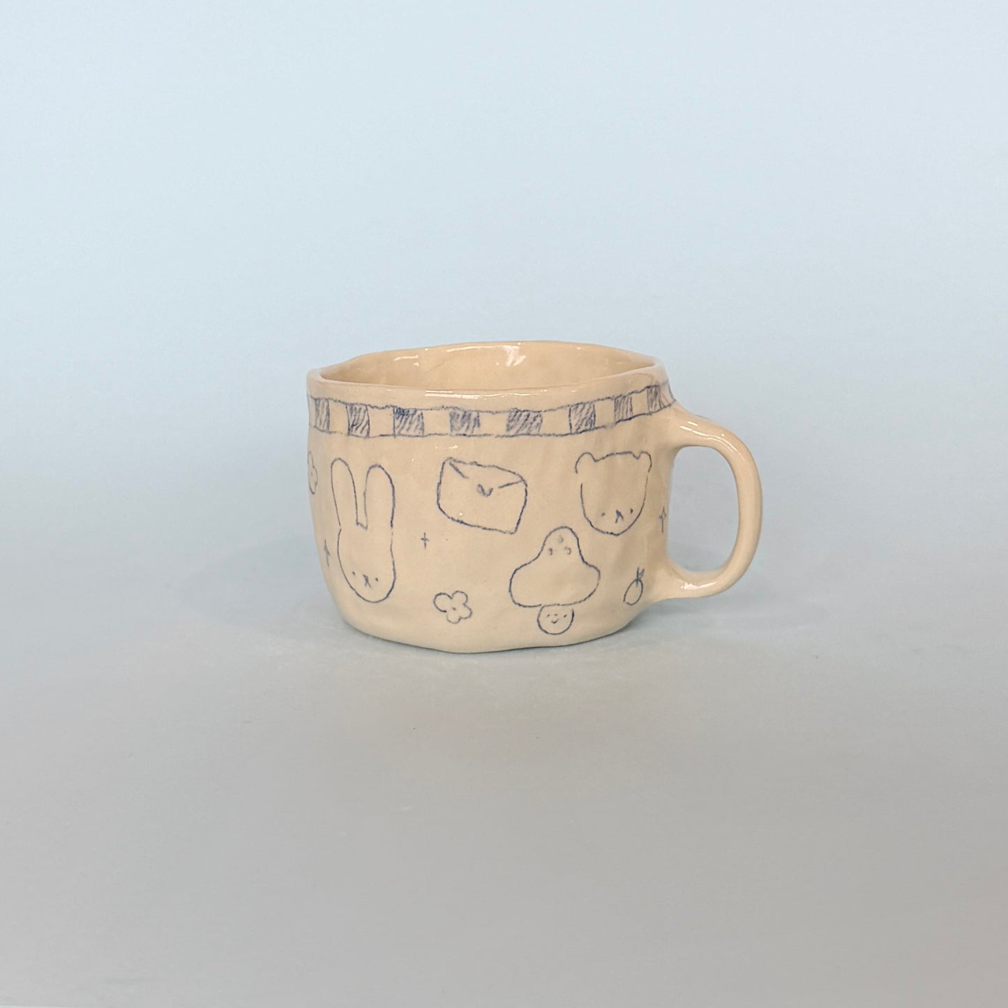 Checkerboard Scribble Mug